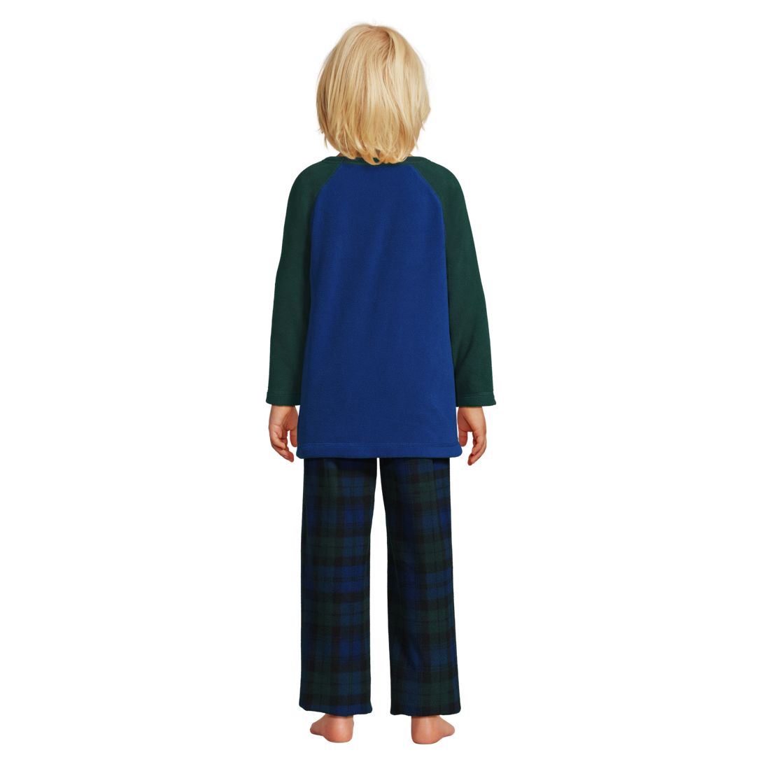 Kids Long Sleeve Pocket Fleece Pajama Set