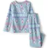 Kids Long Sleeve Pocket Fleece Pajama Set, alternative image