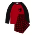 Kids Long Sleeve Pocket Fleece Pajama Set, alternative image