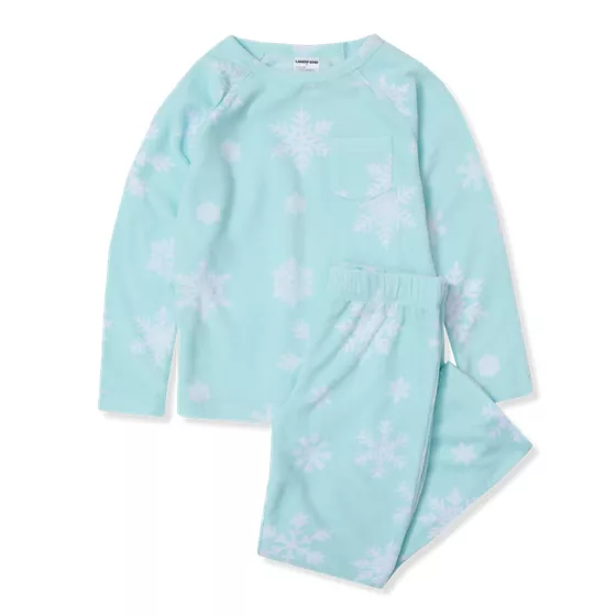 Kids Long Sleeve Pocket Fleece Pajama Set - primary