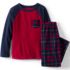 Kids Long Sleeve Pocket Fleece Pajama Set, Front