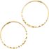 Water-Resistant Large Hoop Earrings, Front