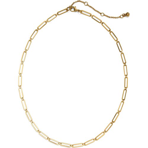 Water-Resistant Short Link Layering Single Necklace - Lands' End - Yellow