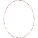 Stone Beaded Long Single Strand Necklace, Front