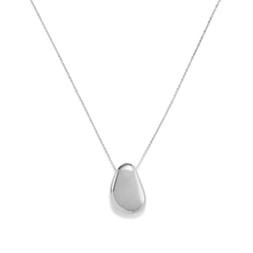  Lands' End Wasserfeste Lange Halskette Mit Anhänger, Damen, Größe:null Regular, Grau, Messing, By Lands' End 
