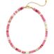 Stone Beaded Short Single Strand Necklace, Front