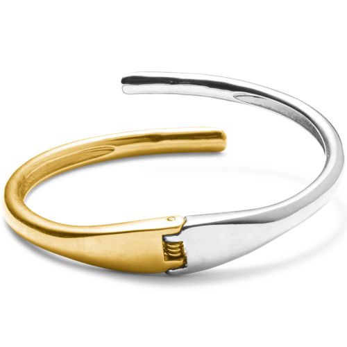  Lands' End Wasserfester Armreif Mit Scharnierverschluss, Damen, Größe:null Regular, Sonstige, Messing, By Lands' End 