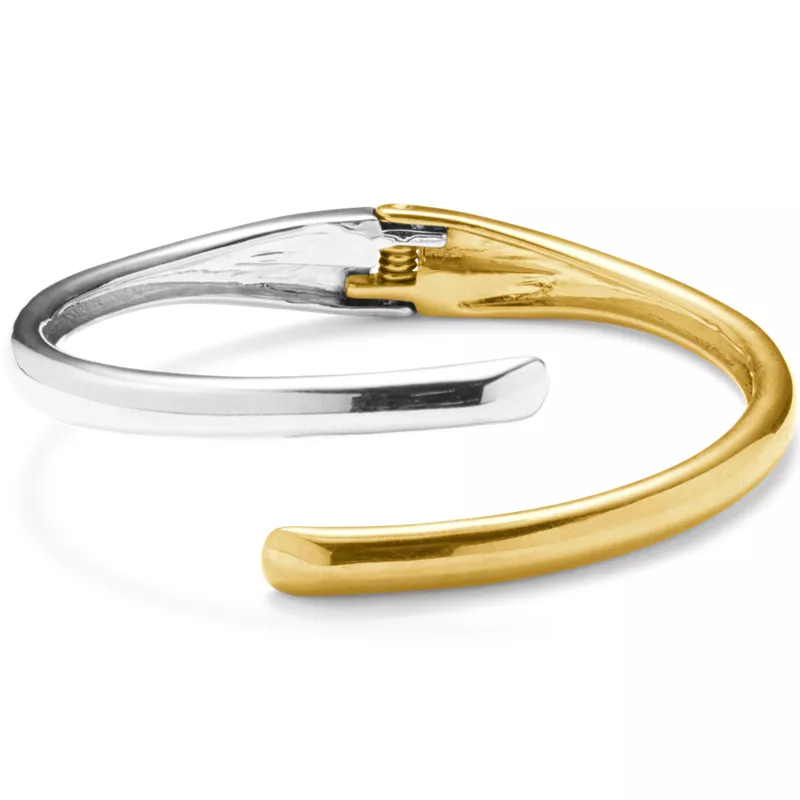 Water-Resistant Hinge Bangle Bracelet, Front