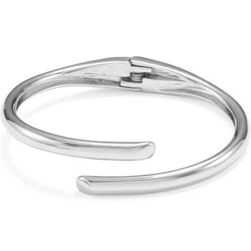 Water-Resistant Hinge Bangle Bracelet - Lands' End - Gray