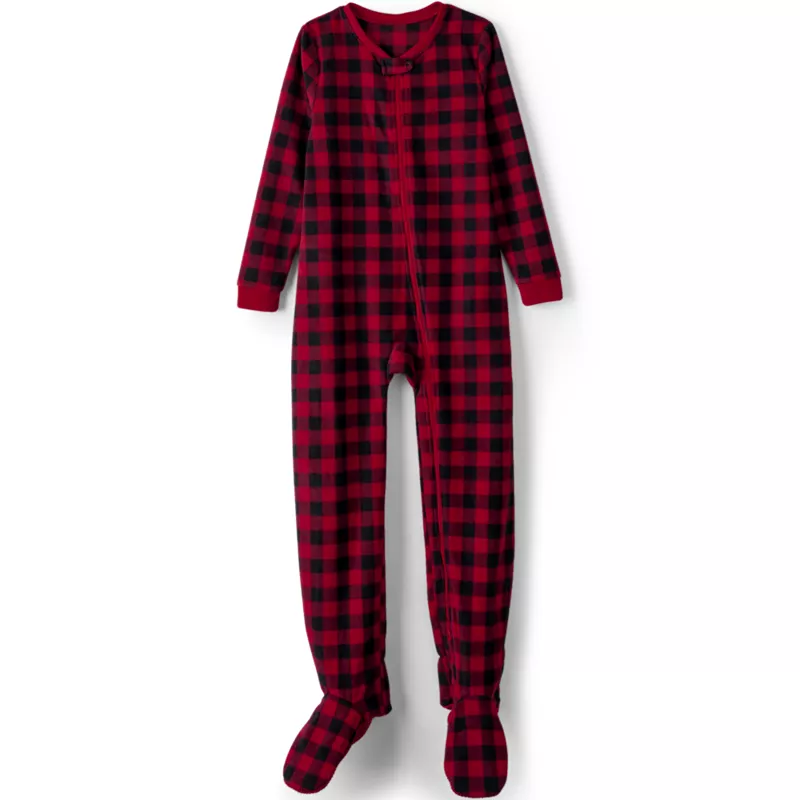 Kids Footed Fleece Sleeper, Front