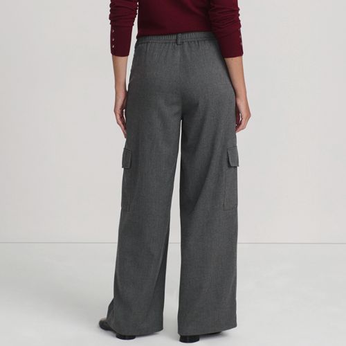  Lands' End Cargohose Aus Weichem Twill, Damen, Größe:32-34 Regular, Grau, Viskose/polyester-mischung, By Lands' End 