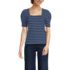 Women's Puff Sleeve Mariner Square Neck Top, Front