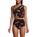 Women's Ruched One Shoulder Midkini Swimsuit Top, alternative image