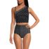 Women's Ruched One Shoulder Midkini Top, alternative image