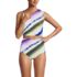Women's Ruched One Shoulder Midkini Top, alternative image