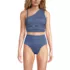 Women's Ruched One Shoulder Midkini Top , alternative image