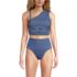 Women's Ruched One Shoulder Midkini Top, alternative image