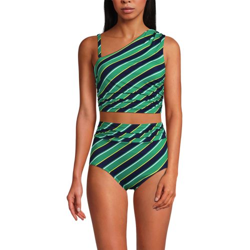 Women's Ruched One Shoulder Midkini Top - image 5