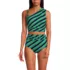 Women's Ruched One Shoulder Midkini Top , alternative image