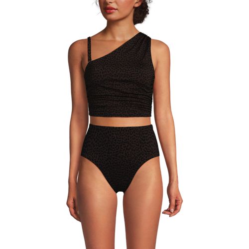 Women's Ruched One Shoulder Midkini Top - image 5