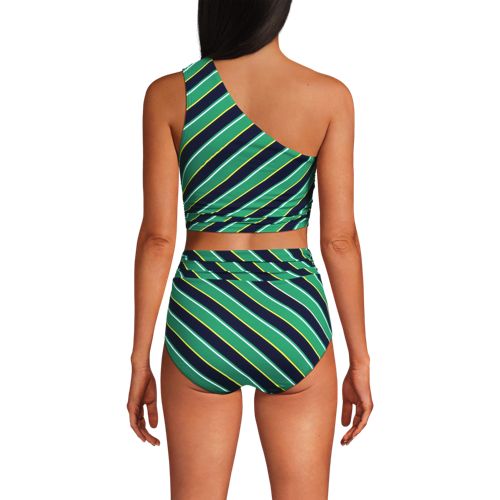 Women's Ruched One Shoulder Midkini Top - image 4