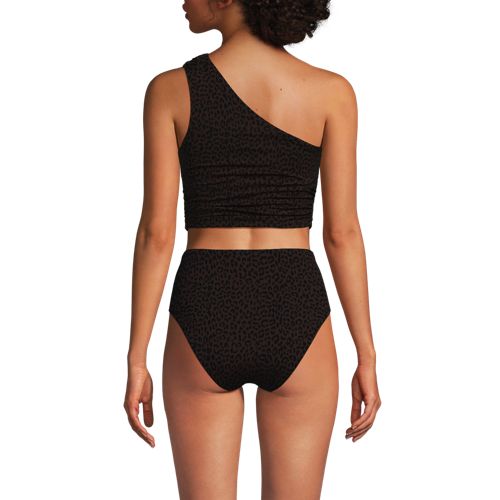Women's Ruched One Shoulder Midkini Top - image 4