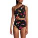 Women's Ruched One Shoulder Midkini Swimsuit Top, Front