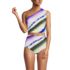 Women's Ruched One Shoulder Midkini Top, Front