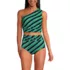 Women's Ruched One Shoulder Midkini Top , Front