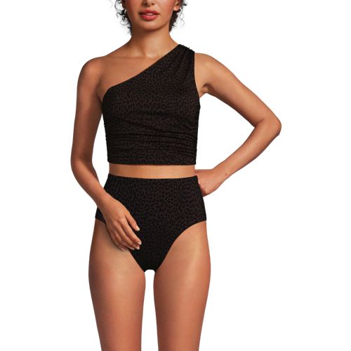 Women's Ruched One Shoulder Midkini Top - image 3