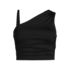Women's Plus Size Ruched One Shoulder Midkini Top, alternative image