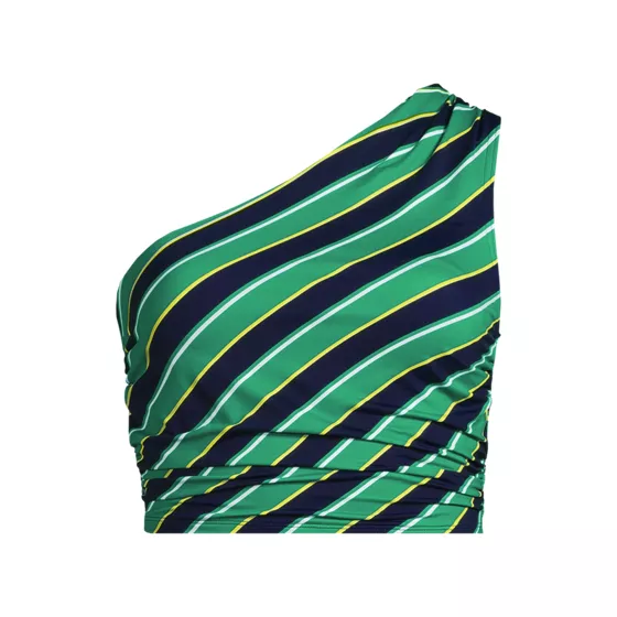 Women's Ruched One Shoulder Midkini Top - primary