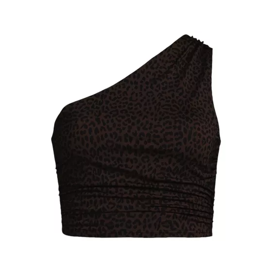 Women's Ruched One Shoulder Midkini Top - primary