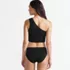 Women's Ruched One Shoulder Midkini Top, alternative image