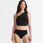 Women's Ruched One Shoulder Midkini Swimsuit Top