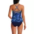 Women's Lace-up Flutter Tankini Swimsuit Top, Back