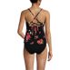 Women's Lace-up Flutter Tankini Swimsuit Top, Back