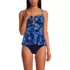 Women's Lace-up Flutter Tankini Swimsuit Top, Front