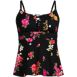 Women's Lace-up Flutter Tankini Swimsuit Top, Front