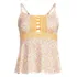 Women's Lace-up Flutter Tankini Swimsuit Top, Front