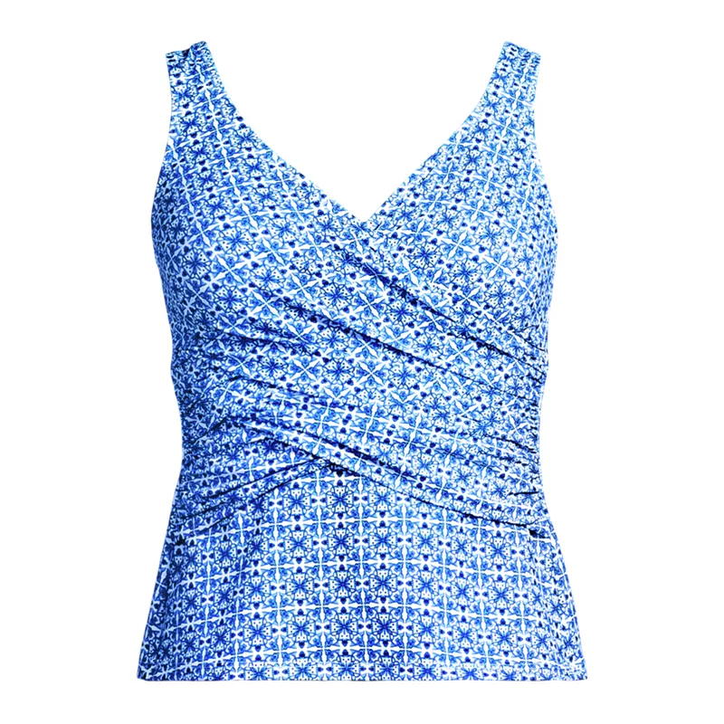 Women's SlenderSuit Wrap Tankini Top , Front