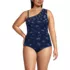 Women's Plus Size Ruched One Shoulder Midkini Top , alternative image
