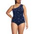 Women's Plus Size Ruched One Shoulder Midkini Top, alternative image