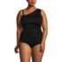 Women's Plus Size Ruched One Shoulder Midkini Top, alternative image