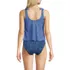 Women's Tie Shoulder Flutter Tankini Top, Back