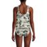 Women's Tie Shoulder Flutter Tankini Top, Back