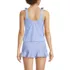 Women's D-Cup Tie Shoulder Flutter Tankini Top , Back