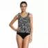 Women's Tie Shoulder Flutter Tankini Top, Front