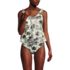 Women's Tie Shoulder Flutter Tankini Top, Front