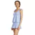 Women's D-Cup Tie Shoulder Flutter Tankini Top , Front